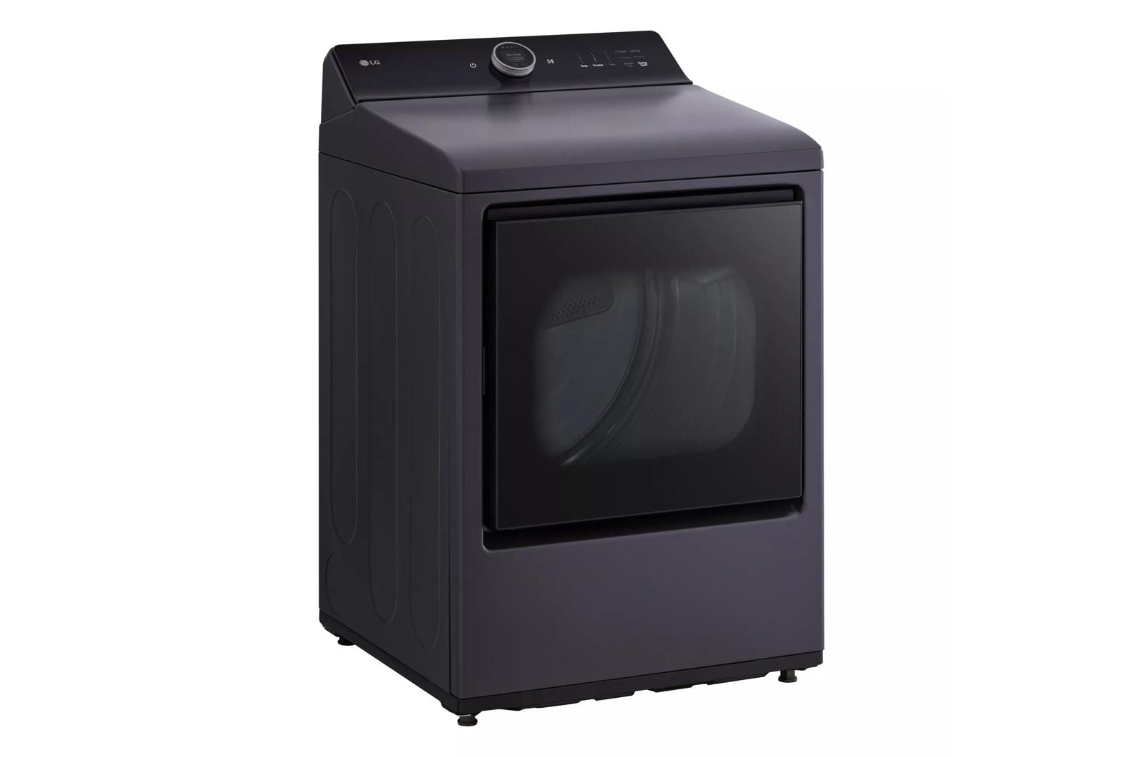 Lg DLEX8600BE 7.3 Cu. Ft. Ultra Large Capacity Rear Control Electric Dryer With Lg Easyload™ Door, Ai Sensing And Turbosteam™