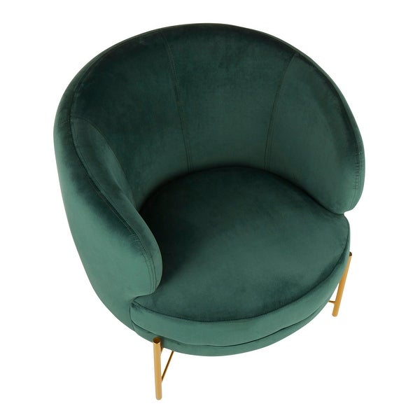 Chloe Upholstered Accent Chair with Metal Legs