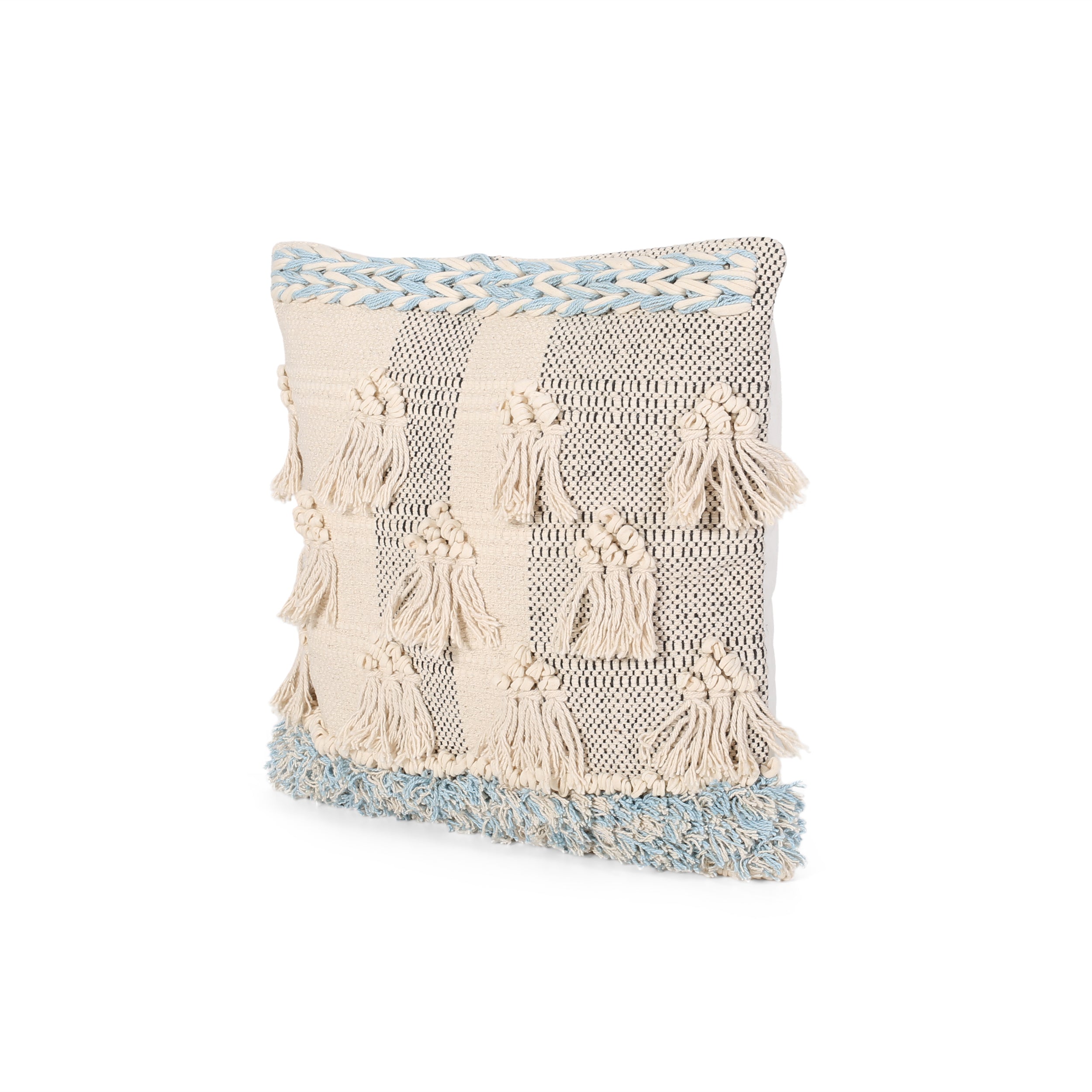 Stacy Boho Cotton Throw Pillow