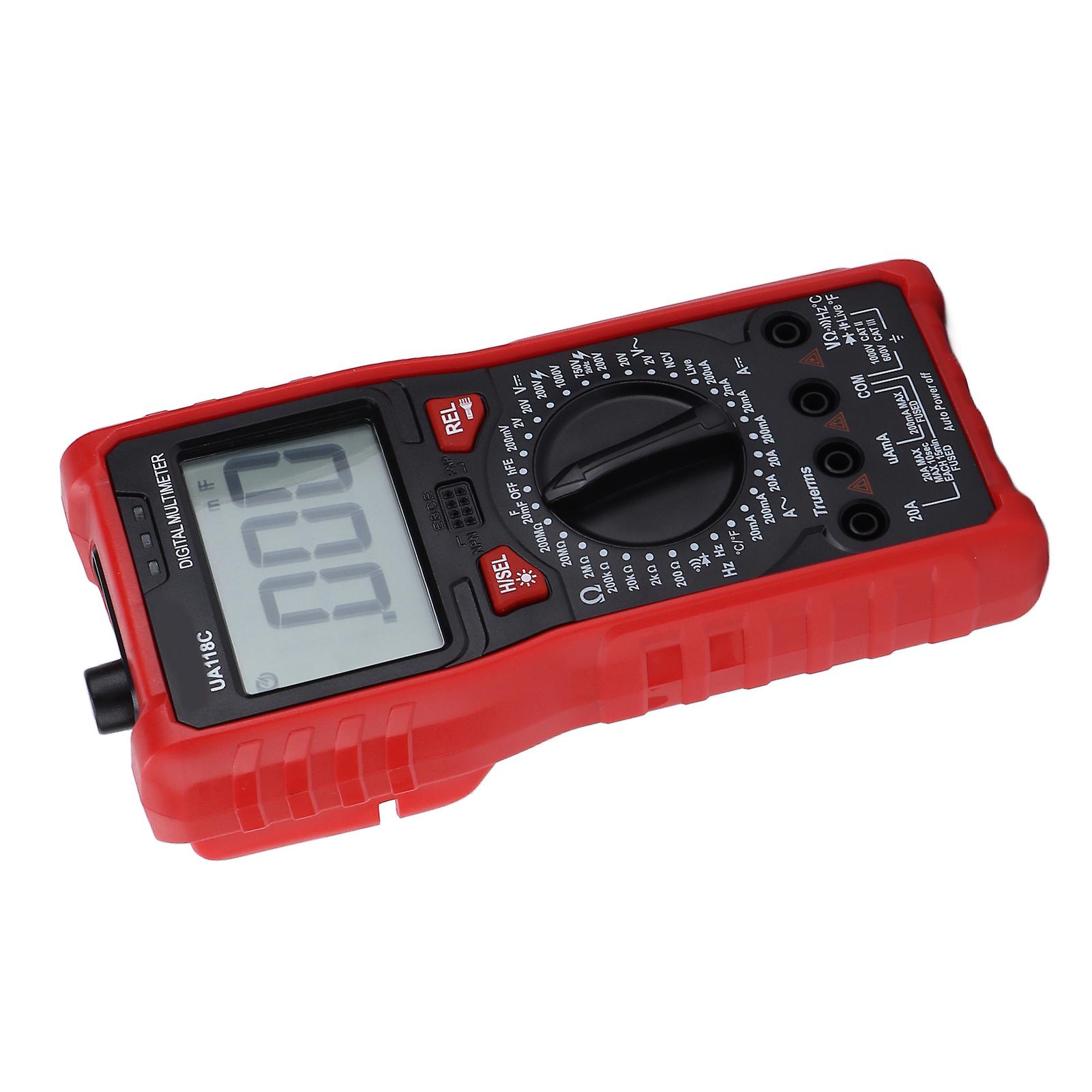 Ua118c Digital Multimeter Automatic Range Voltage Ammeter Anti Burning Multimeter With Temperature Measurement 750v