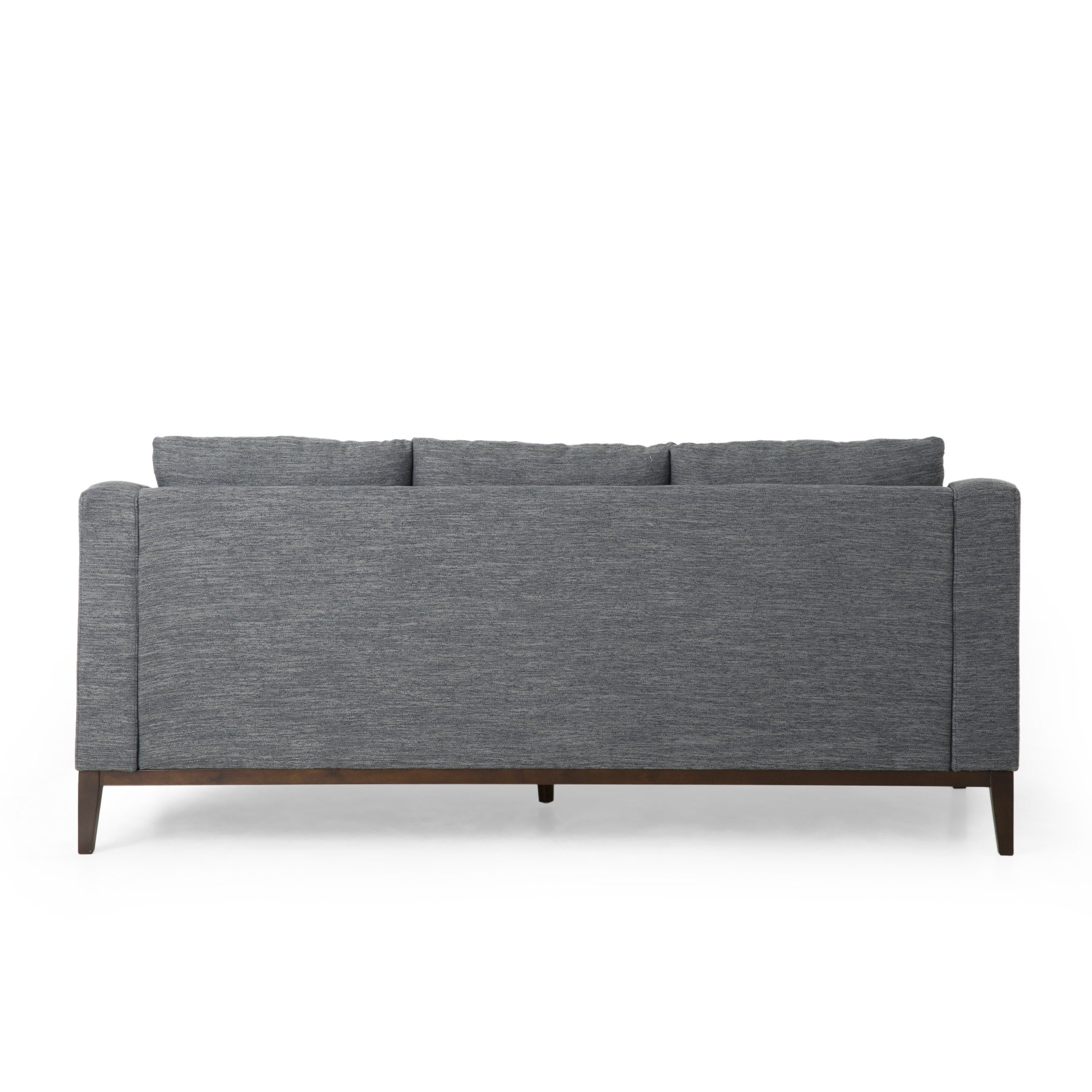 Noxon Contemporary Fabric 3 Seater Sofa with Accent Pillows