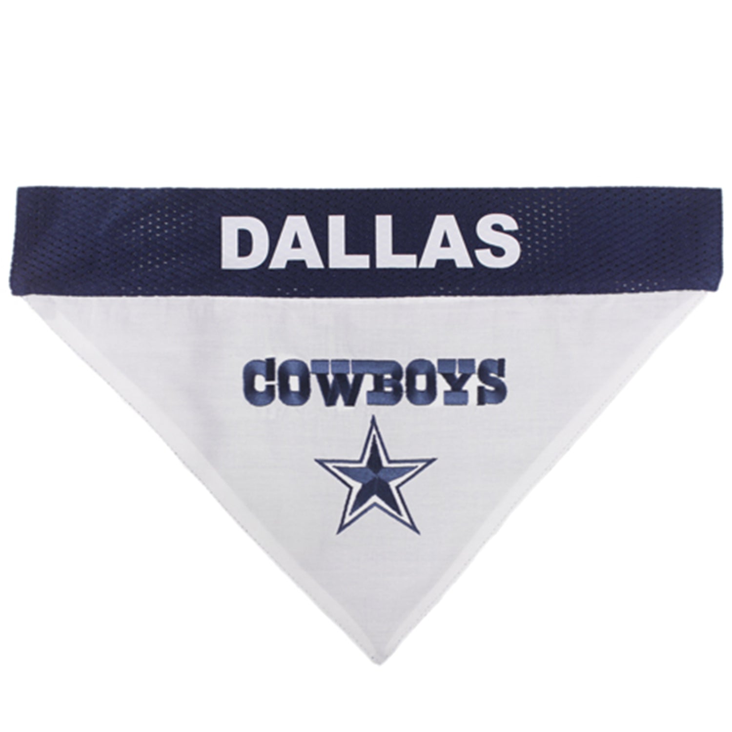 Pets First NFL Dallas Cowboys Dog Bandana - Licensed， Reversible Pet Bandana - 2 sided Bandana