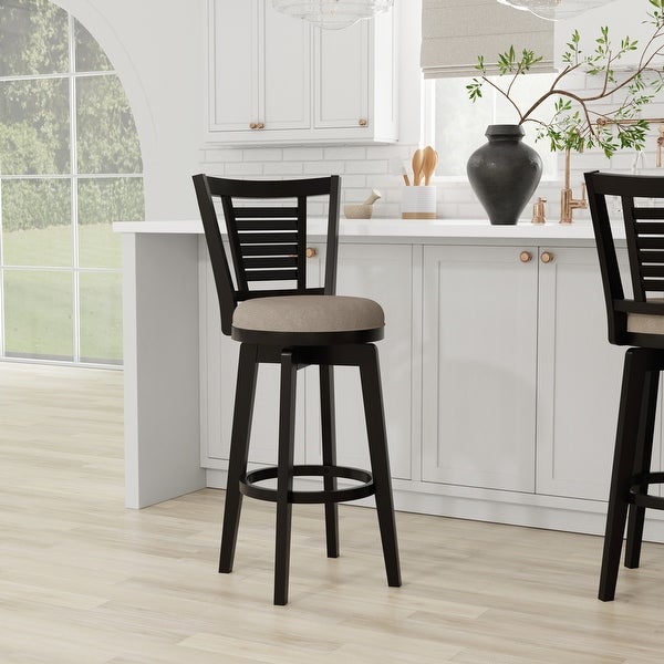 Hillsdale Furniture Foxmoor Wood Swivel Stool， Black