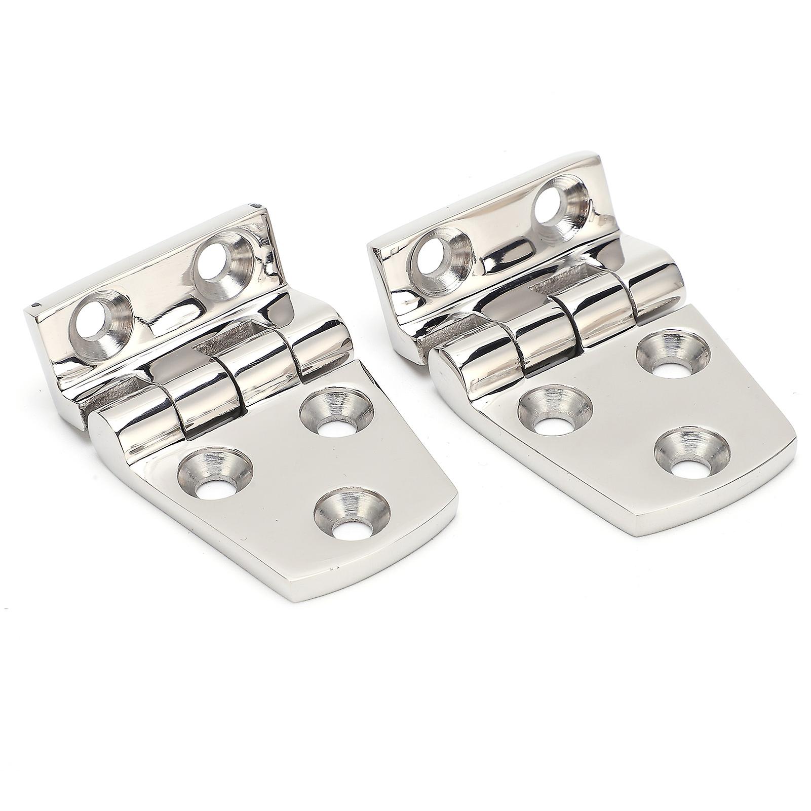 2pcs Boat Hinges Stainless Steel Door Durable Polishing Antirust Doorhinges For Cabinet Ship Home