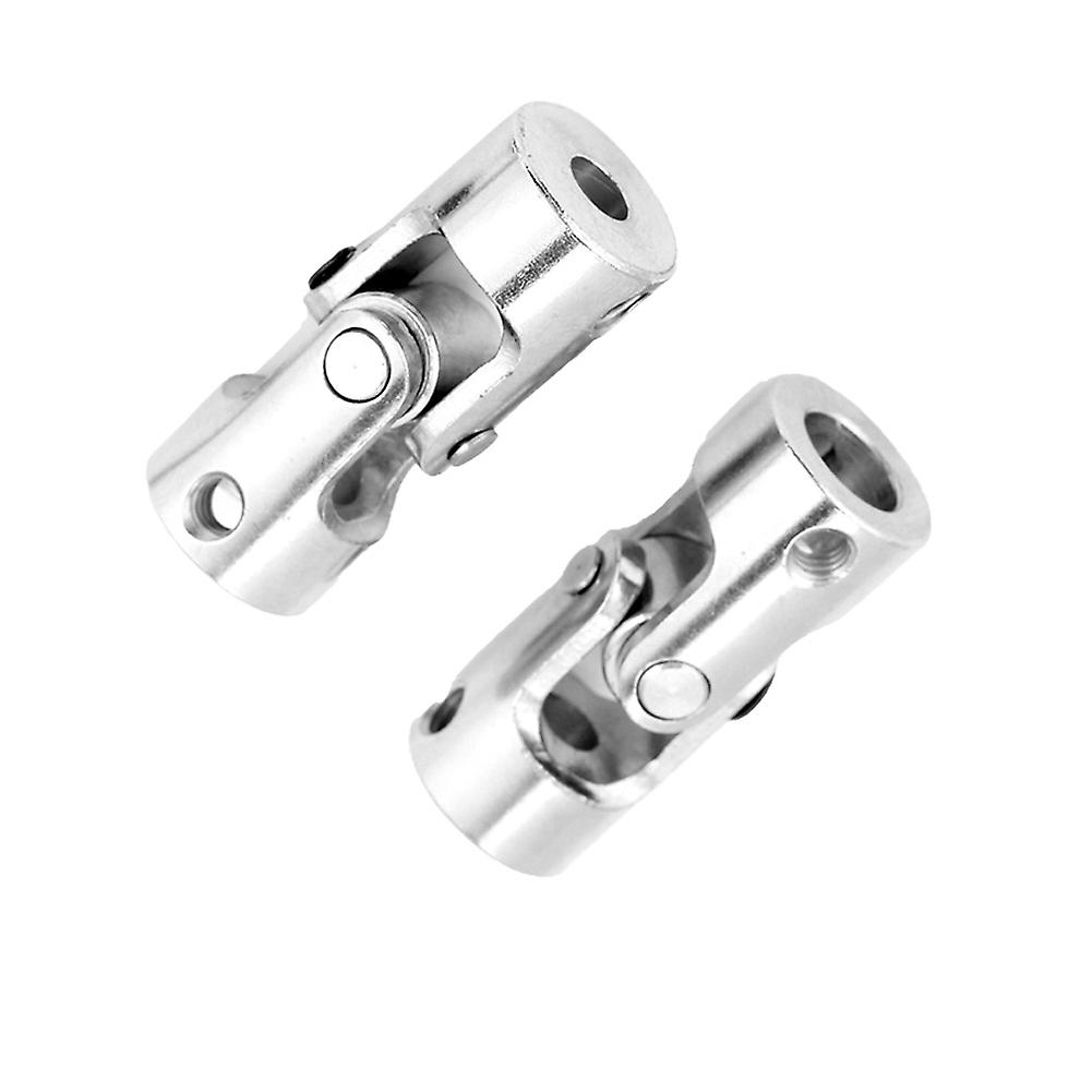 2pcs Shaft Coupling Motor Connector Diy Steering Length 35mm Od 14mm Universal Joint (6*8mm)