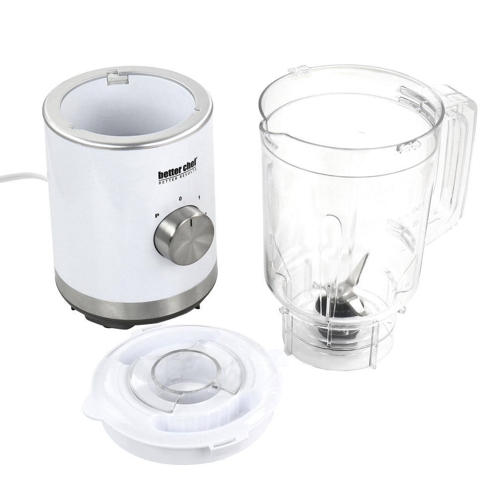 Better Chef 3-Cup 25 oz. 3-Speed White Compact Blender 985116542M