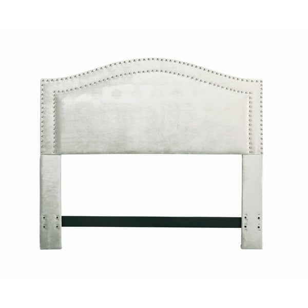 Chic Home Idun Velvet Upholstered Double Row Headboard - - 21527177