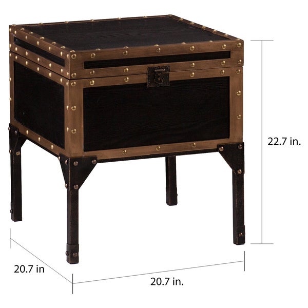 SEI Furniture Azul Travel Trunk Side Table