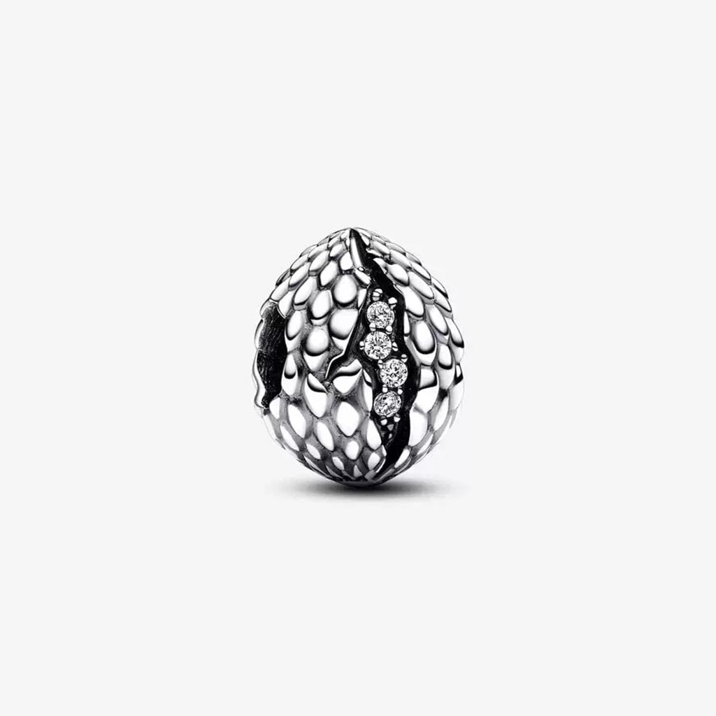 PANDORA  Game of Thrones Sparkling Dragon Egg Charm in Sterling Silver