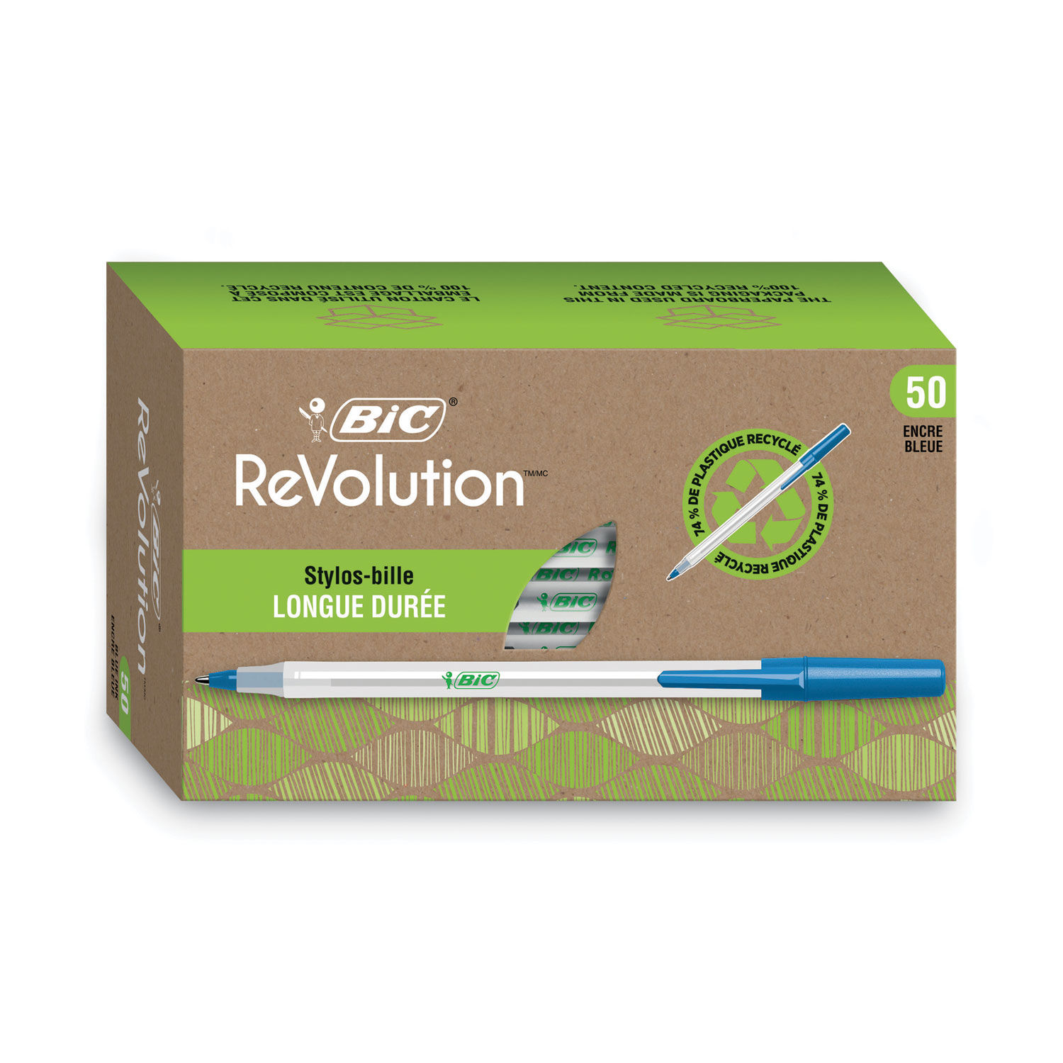 Ecolutions Round Stic Ballpoint Pen Value Pack by BICandreg; BICGSME509BE