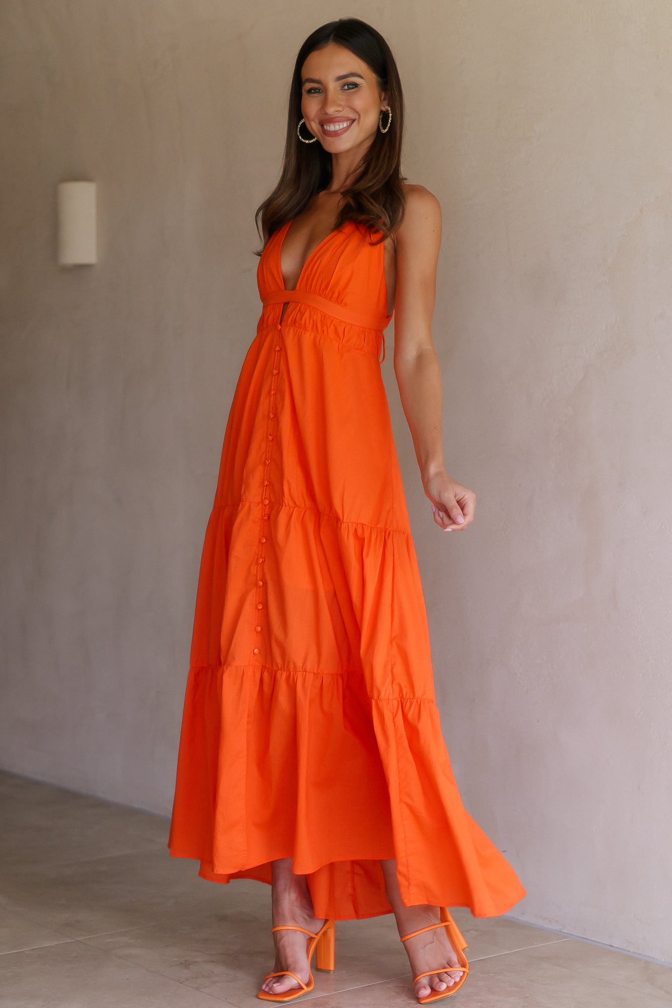 So Loveable Maxi Dress Orange