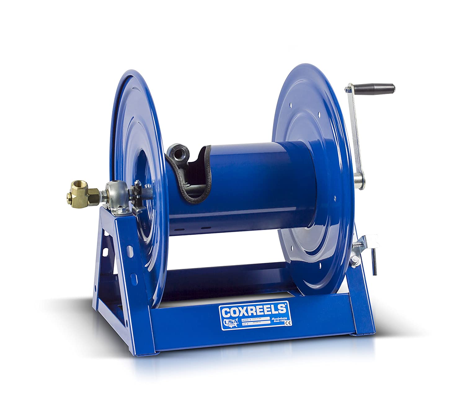 coxreels 1125-4-200 steel hand crank hose reel， 1/2