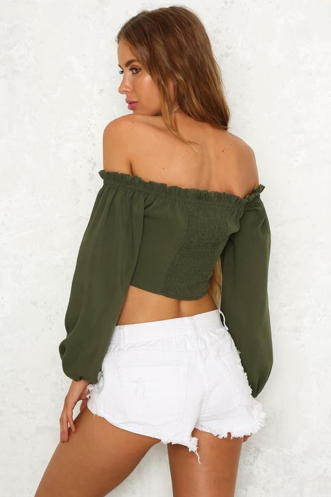 Offside Top Olive