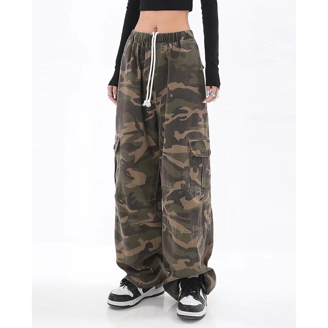 Loose Casual Teenagers Straight Wide Leg Pants