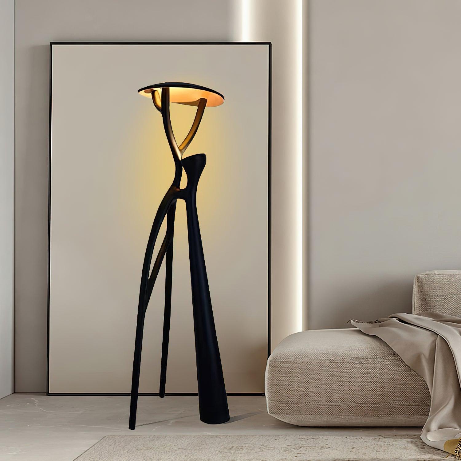 Gothic Tree Sculpture Floor Lamp