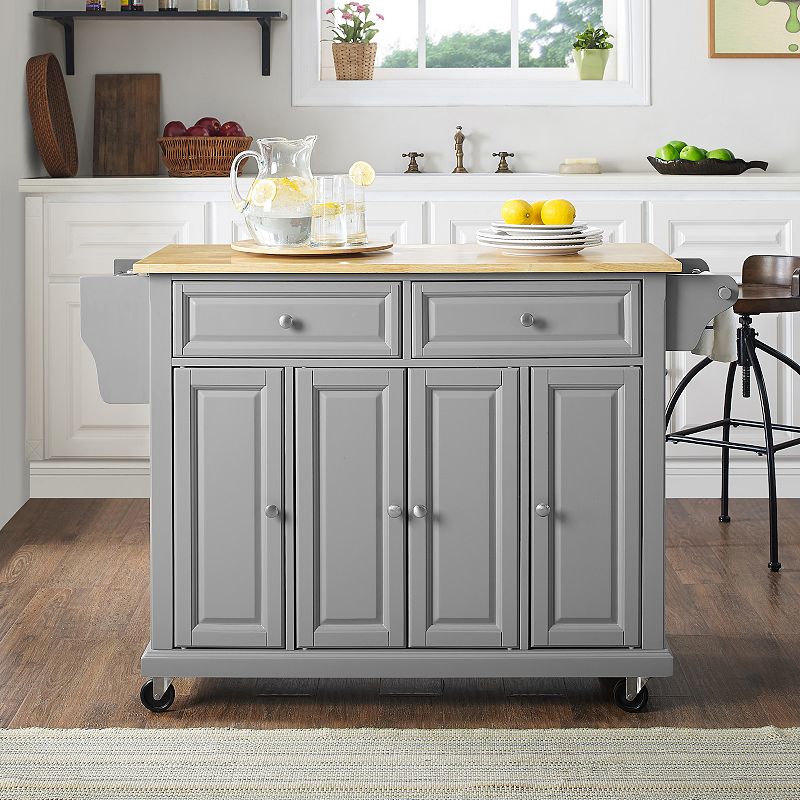 Crosley Full-Size Wood Top Kitchen Cart