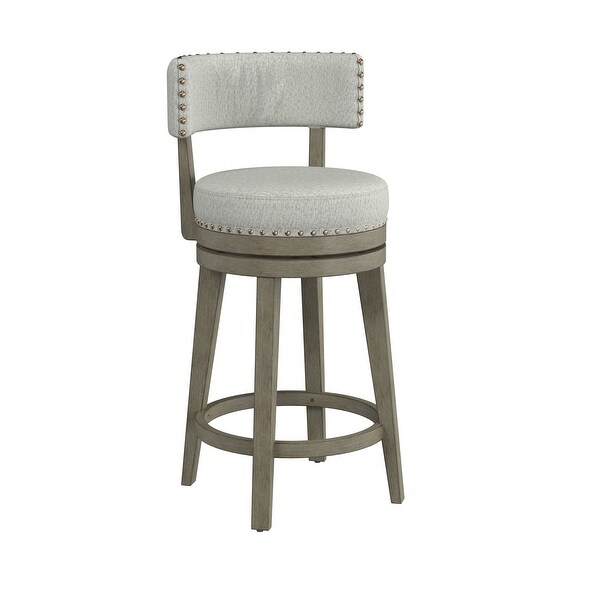 Hillsdale Furniture Lawton Wood Swivel Stool， Antique Gray