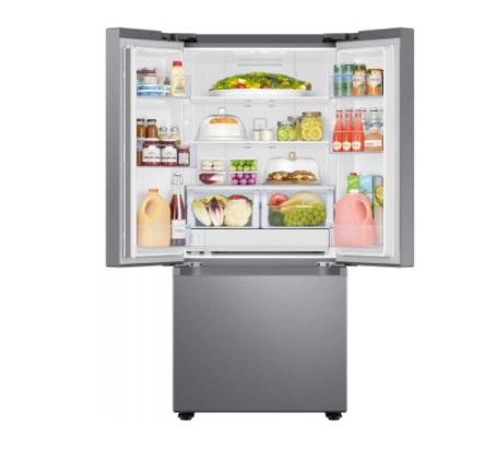 30quot wide 22 cu ft French Door Refrigerator  Stainless Steel