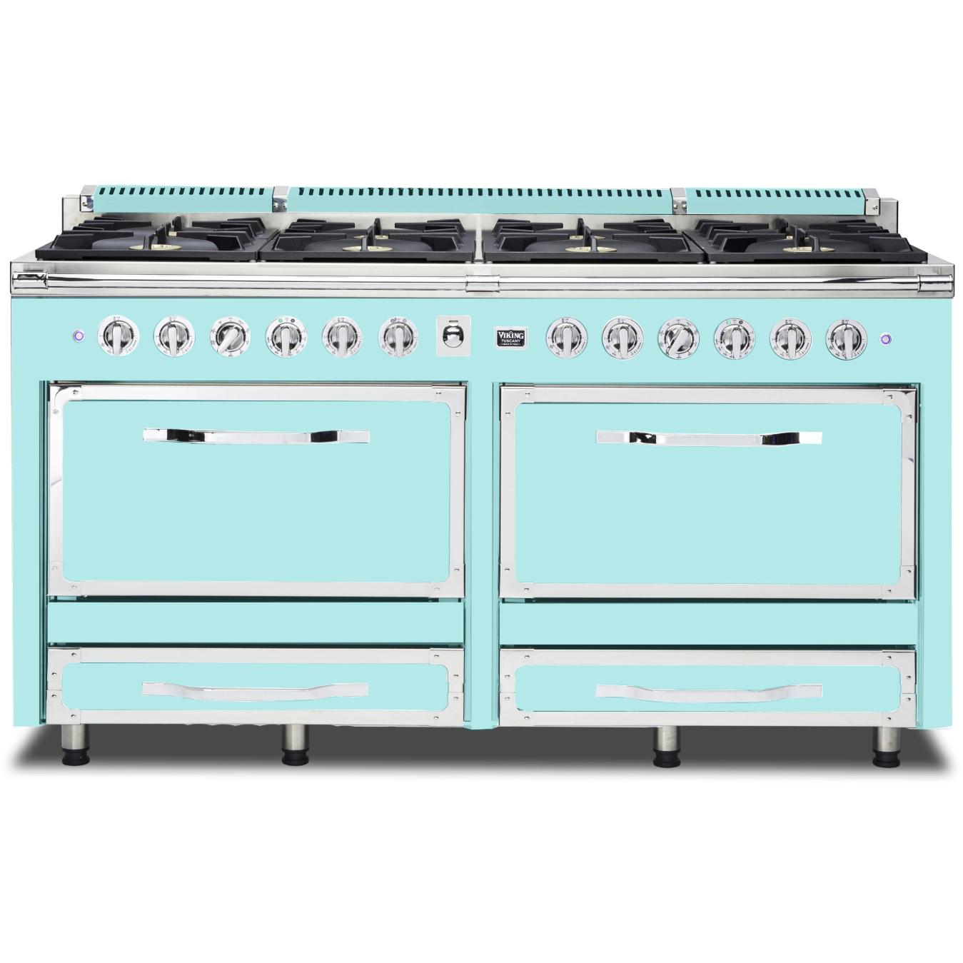 Viking 66-inch Freestanding Dual-Fuel Range with Convection Technology TVDR661-8BBW