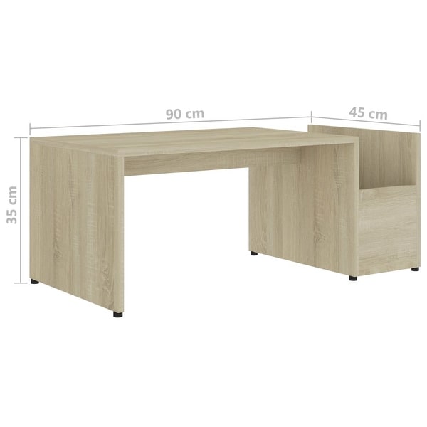 vidaXL Coffee Table Sonoma Oak 35.4