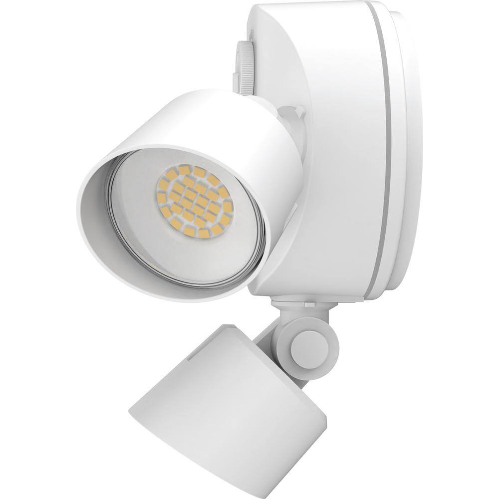 Lithonia Lighting Contractor Select HGX 3-Head Adjustable Lumen and Color Temperature White Outdoor Integrated LED Flood Light HGX LED 3RH ALO SWW2 120 PE WH M2