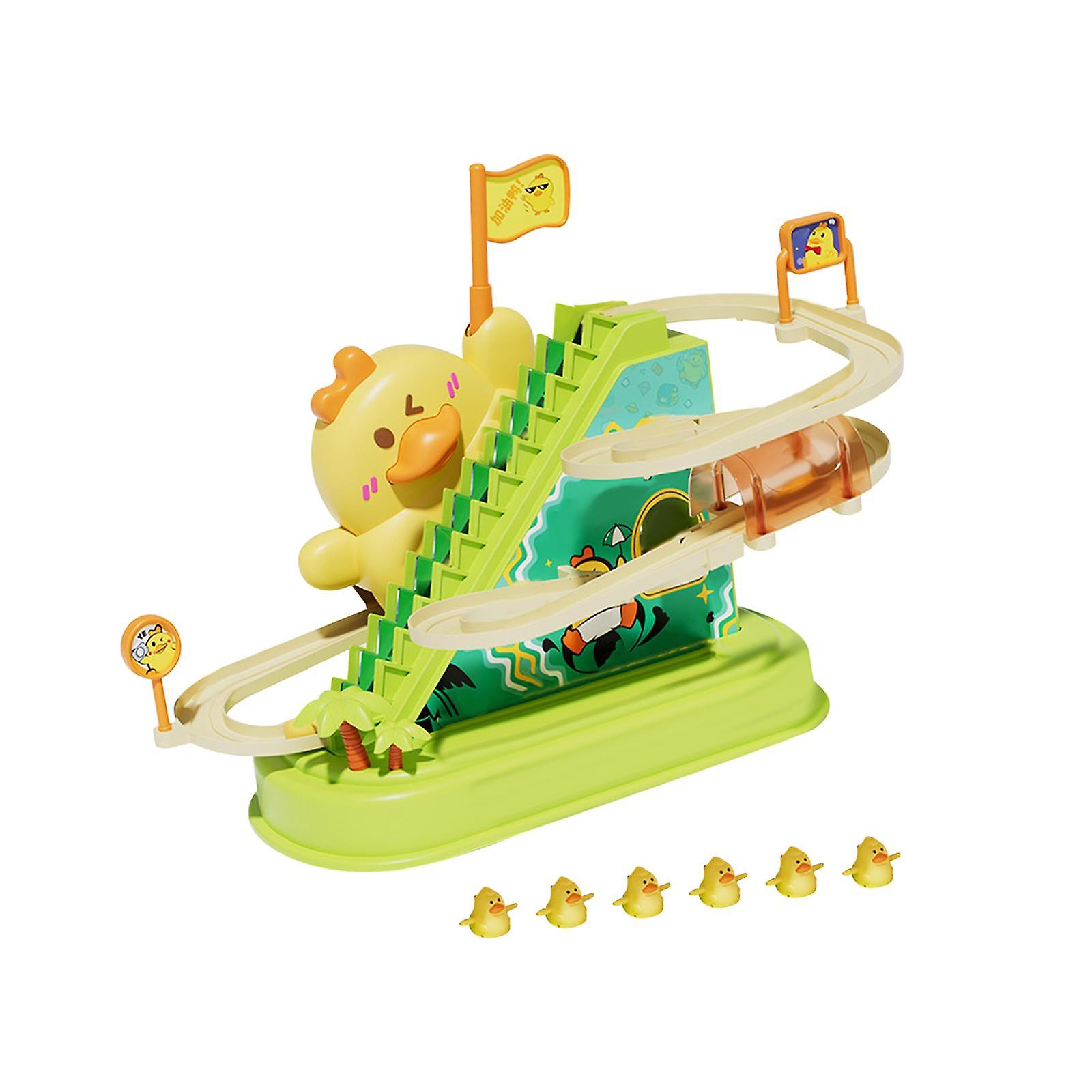 Toddlers Duck Slide Stairs Indoor Toy Playset For Boys Girls Gifts Preschool 6 Ducks