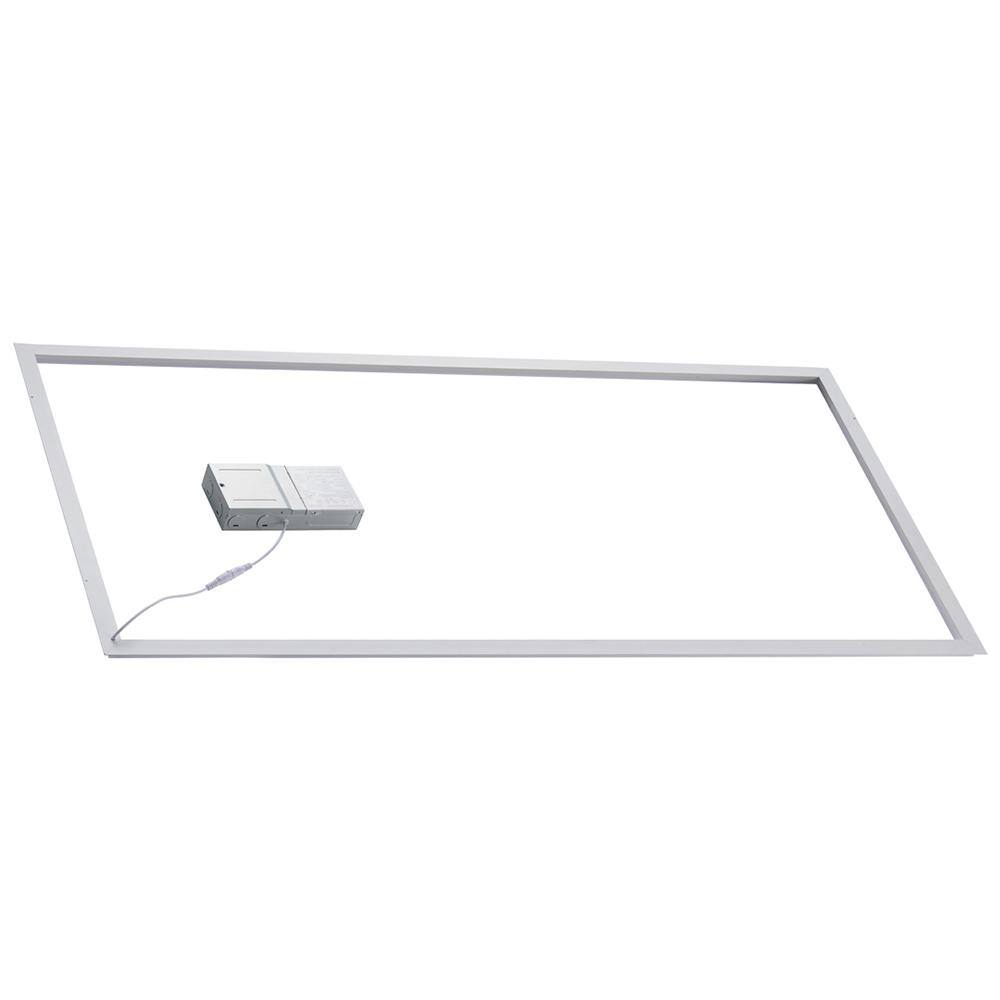 BEYOND LED TECHNOLOGY Geometric 2 ft. x 4 ft. 5000-7500 Lumens Integrated LED Grid Panel Light CCT Adjustable 3000K-4000K-5000K (6-Pack) 151400-1