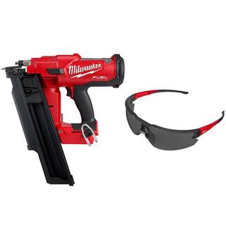 MW M18 FUEL 3-12 in. 18-Volt 21-Degree Brushless Cordless Framing Nailer (Tool-Only) with Tinted Anti Scratch Glasses 2744-20-48-73-2015