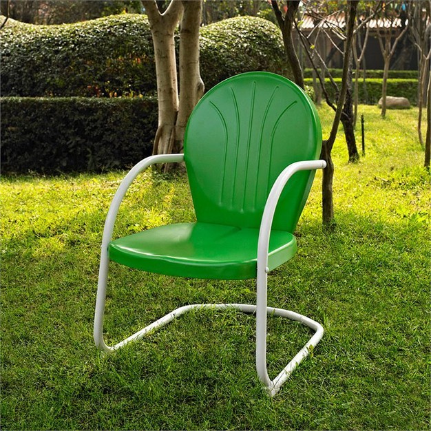 Steel Metal Chair In Grasshopper Green pemberly Row