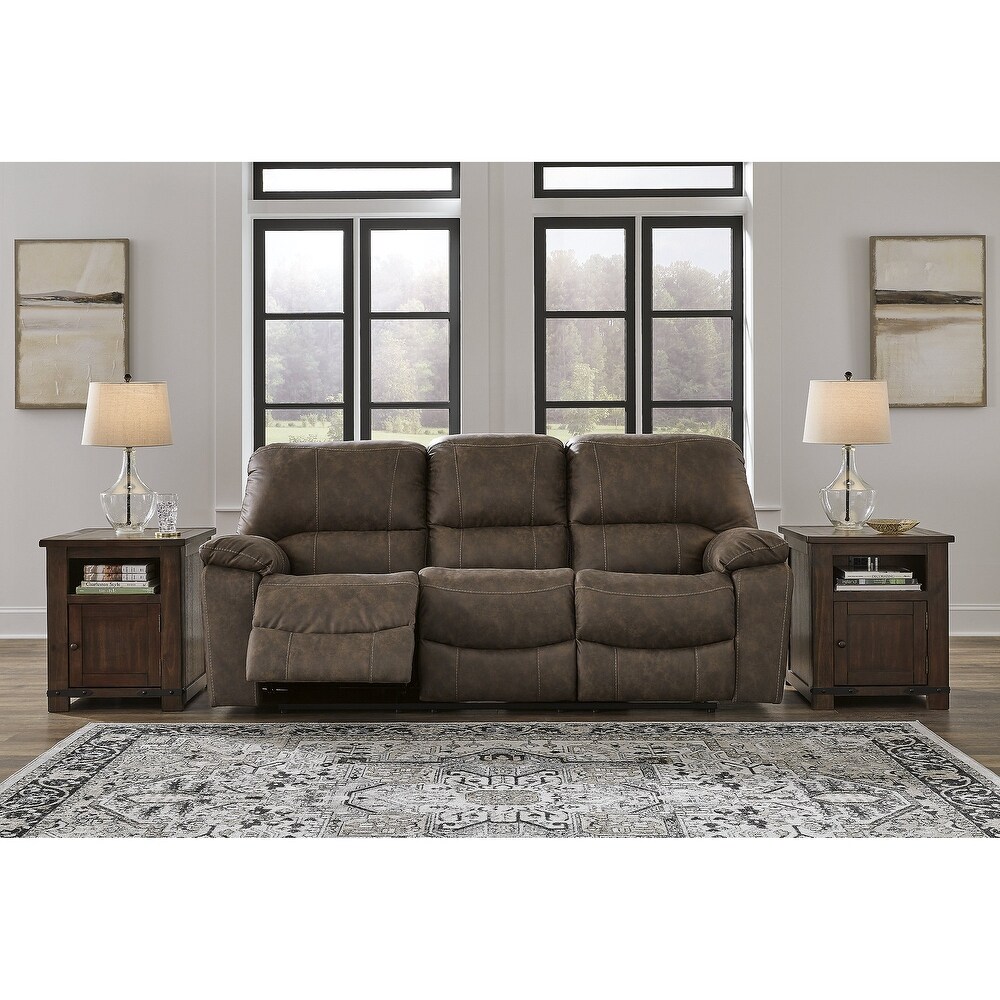 Signature Design by Ashley Kilmartin Brown Reclining Sofa   89\