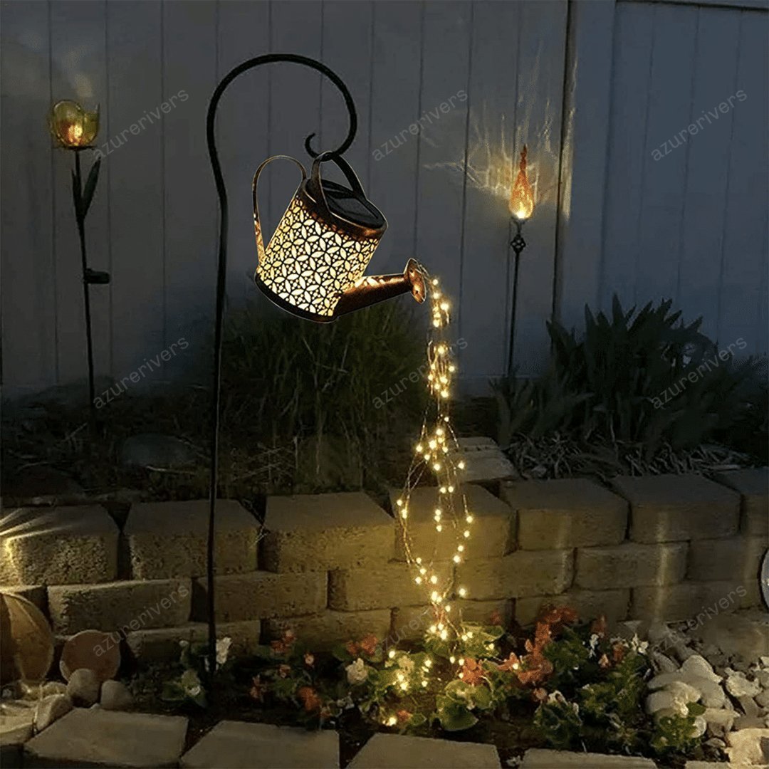 🔥SUMMER HOT SALE - 49% OFF🔥Solar Waterfall Lights Outdoor Garden Decor Yard Romantic Atmosphere