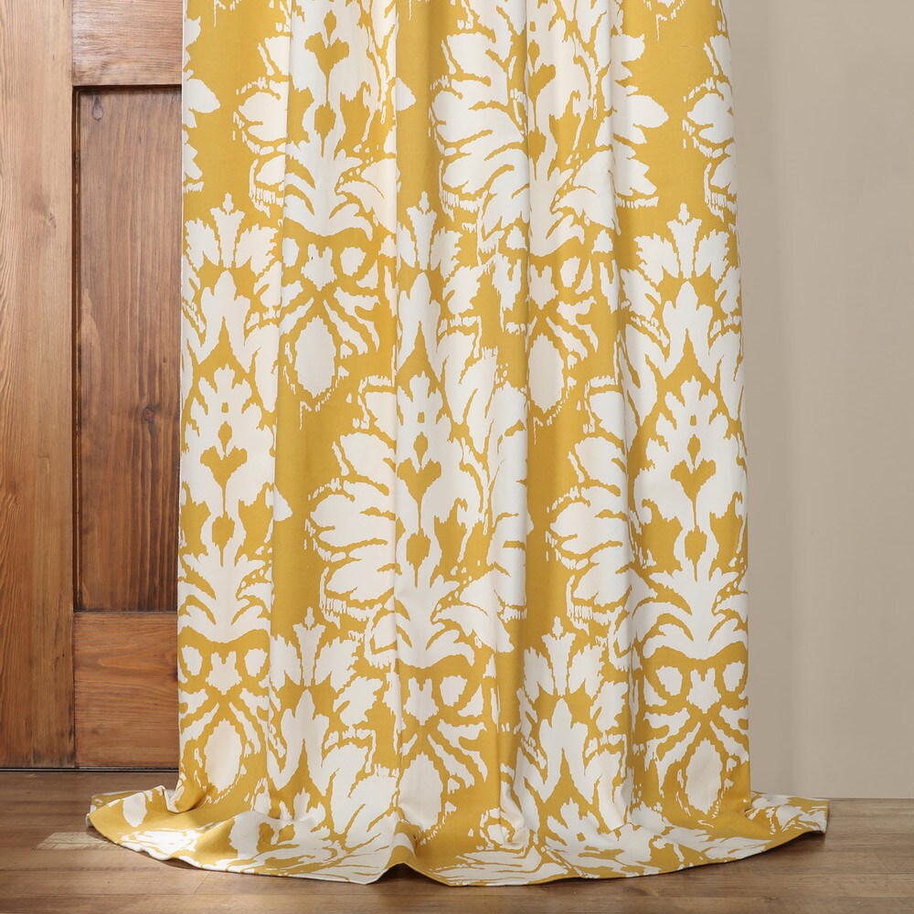 Exclusive Fabrics Lacuna Cotton Printed Curtain (1 Panel)