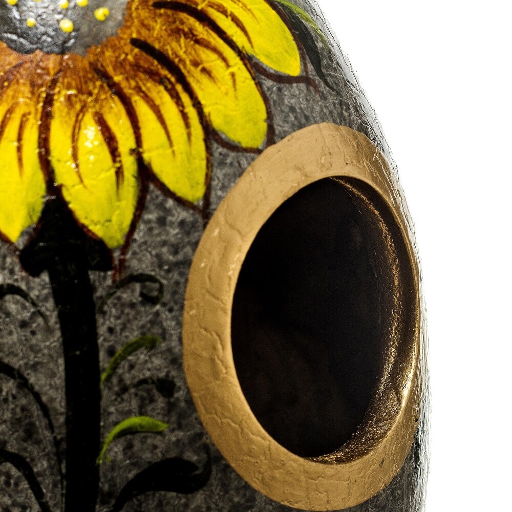 Novica Handmade Sunflower And Earth Dried Gourd Birdhouse