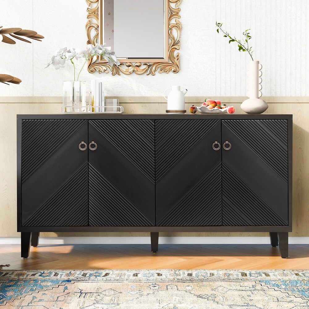 Luxury Style Storage Buffet Sideboard with Adjustable Shelves