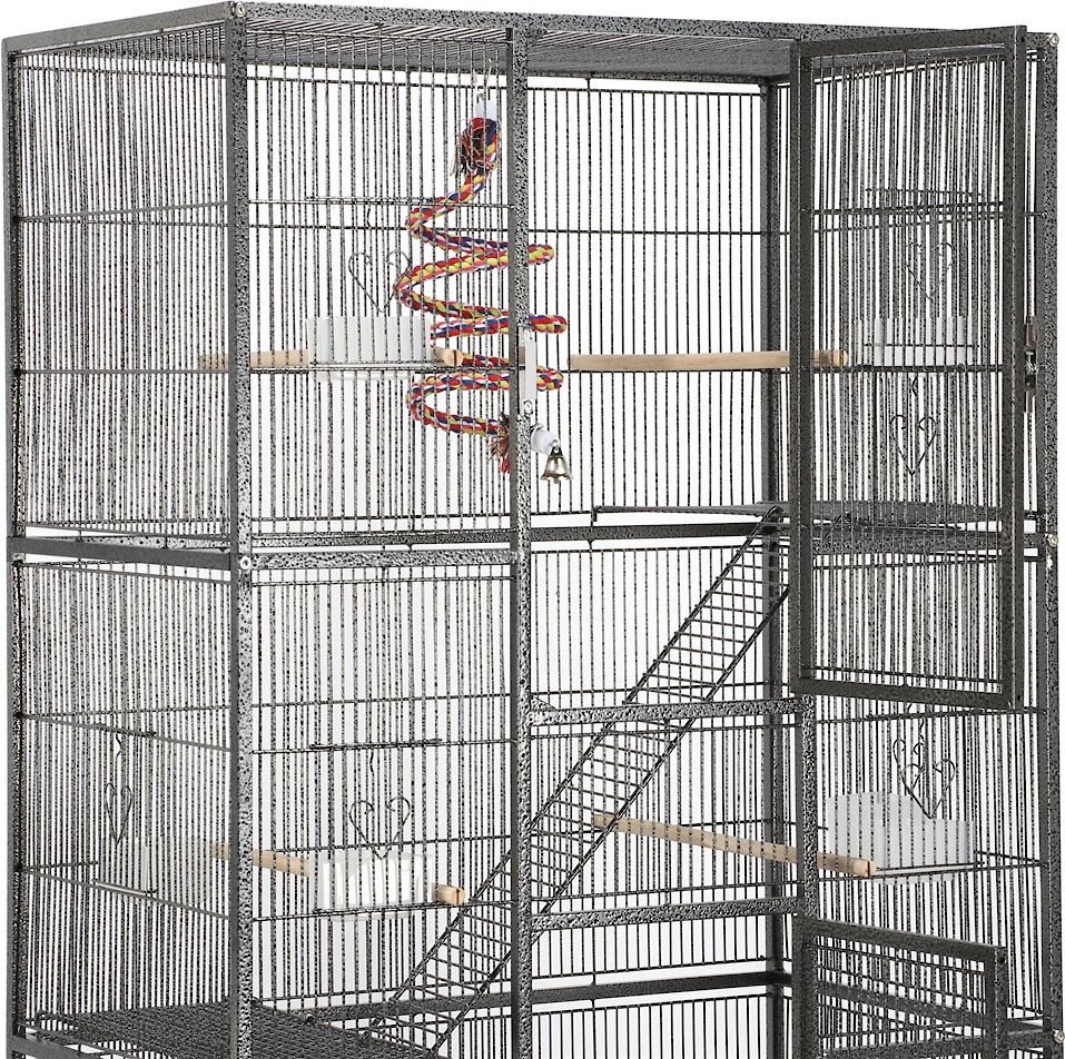 Yaheetech 69-in Parrot Cage with Detachable Stand