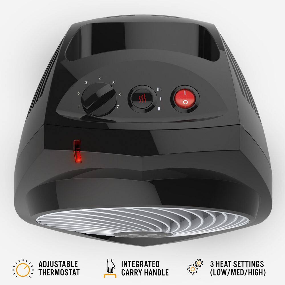 Vornado VH200 1500-Watt Forced Air Heater Electric Portable Whole Room Vortex Heat Circulation EH1-0092-06