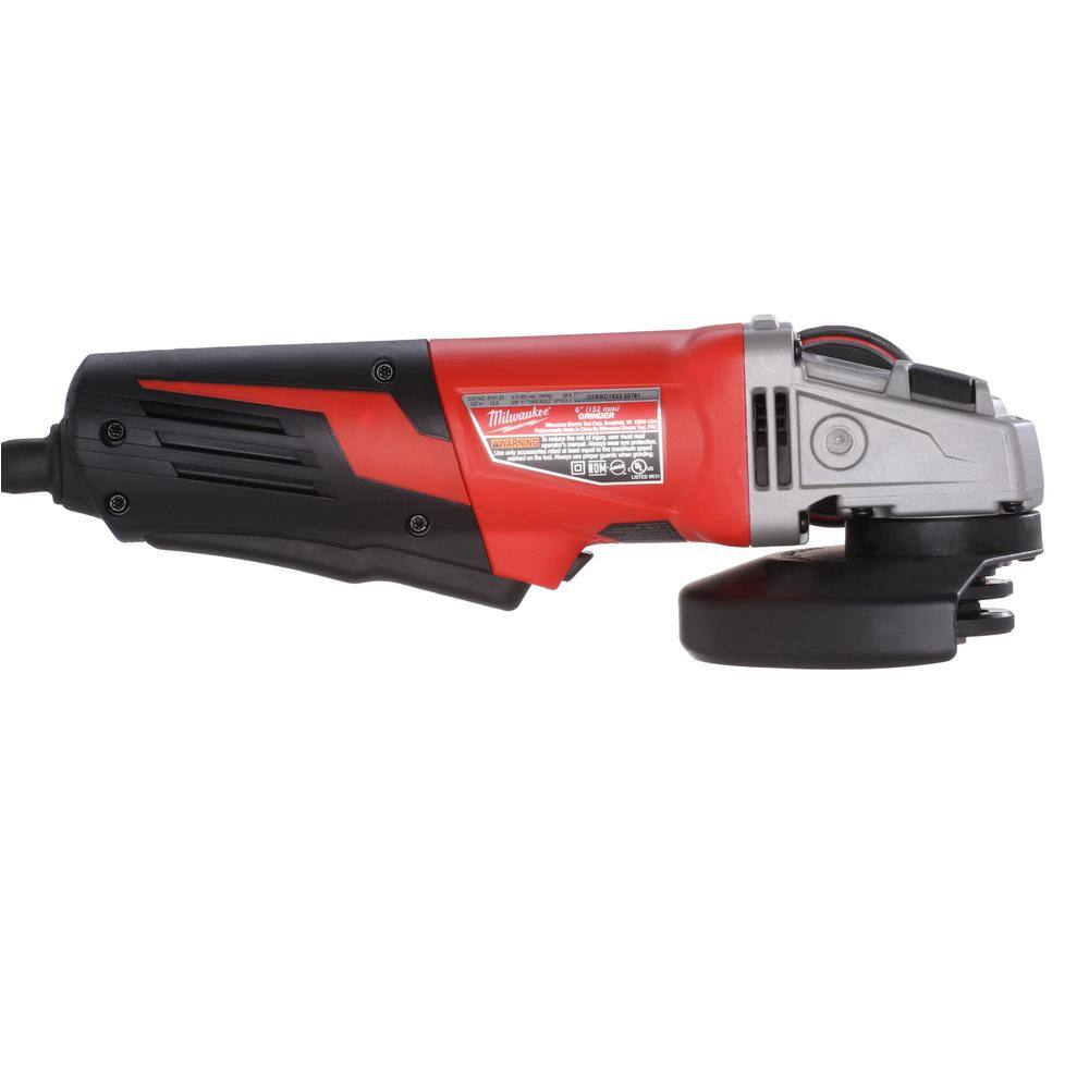 MW 13 Amp 6 in. Small Angle Grinder with Paddle Switch 6161-31