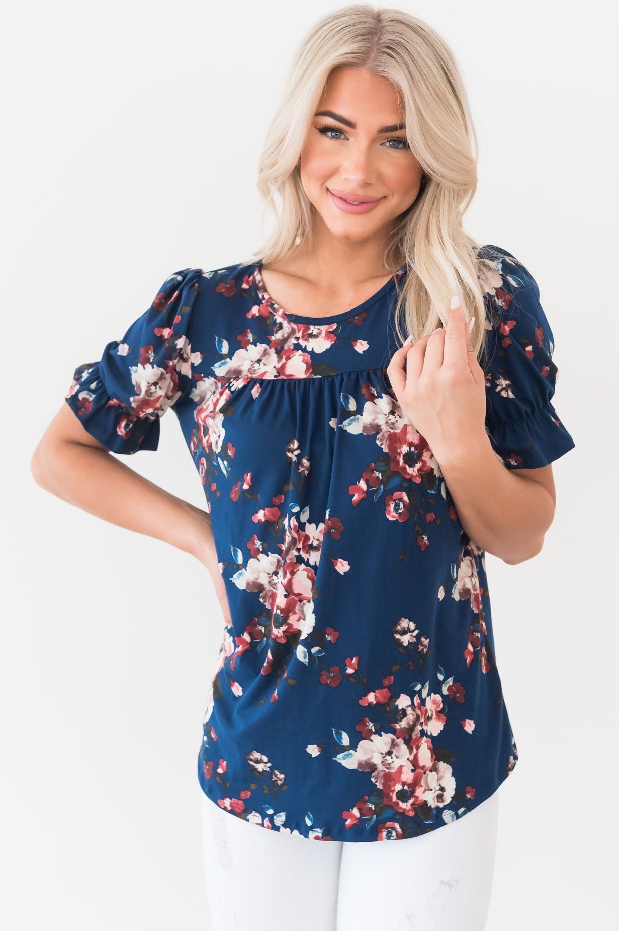 Believe in Forever Modest Blouse