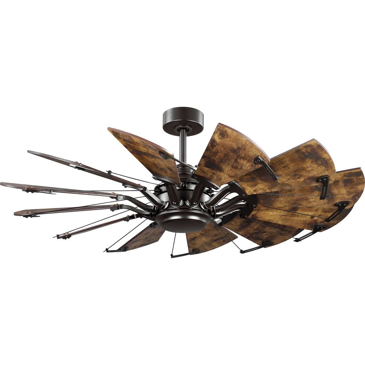 Springer Collection 52-Inch 12-Blade Architectural Bronze DC Motor Farmhouse Windmill Ceiling Fan - 52 in x 52 in x 17.375 in Shopping - The Best Deals on Ceiling Fans | 37753303