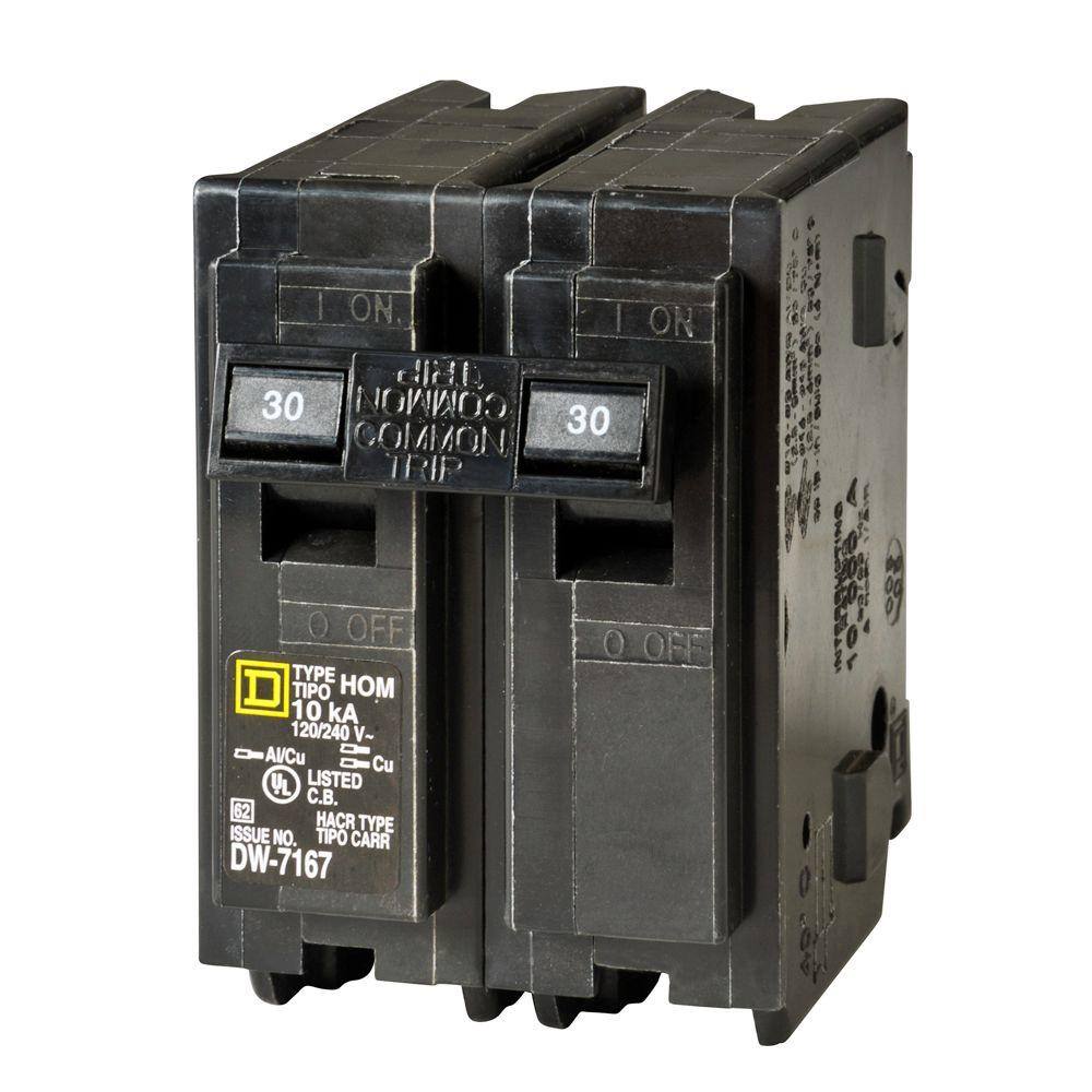 Square D Homeline 30 Amp 2-Pole Circuit Breaker (3-Pack) HOM230CP3