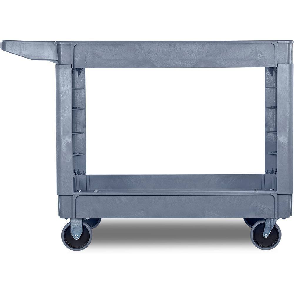 Carlisle 25 in W. x 33 in.H Large Gray Bin Top Utility Cart UC452523