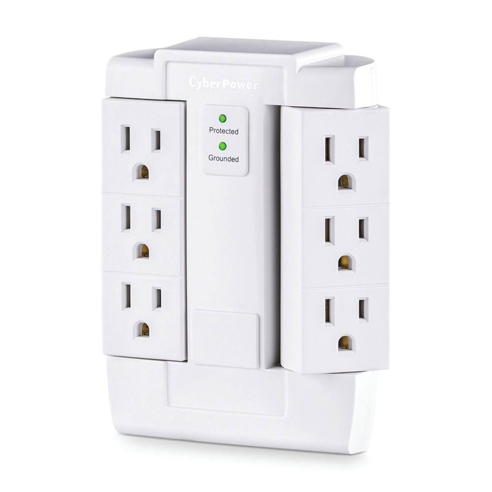 CyberPower 6-Outlet Essential Surge Protector CSB600WS