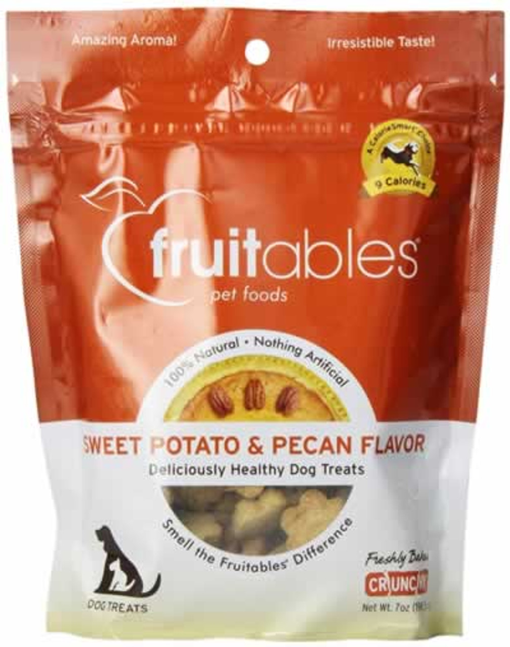 Fruitables Sweet Potato and Pecan Crunchy Baked Dog Treats 7 Ounces