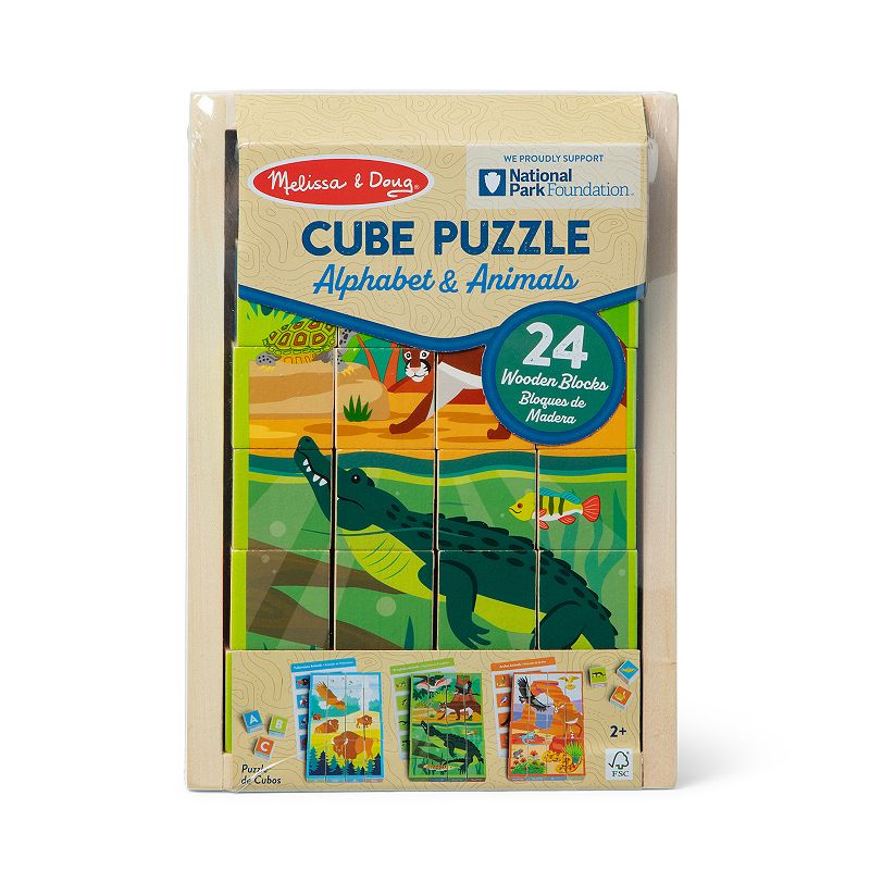 Melissa and Doug National Parks Alphabet and Animals 24-Piece Cube Puzzle