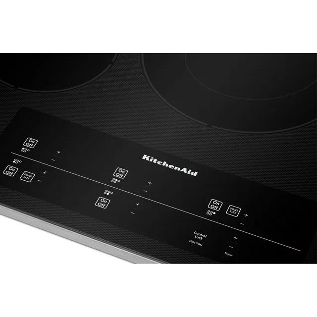 KitchenAid 30-inch Built-In Electric Cooktop with Even-Heat�Technology KCES950KSS