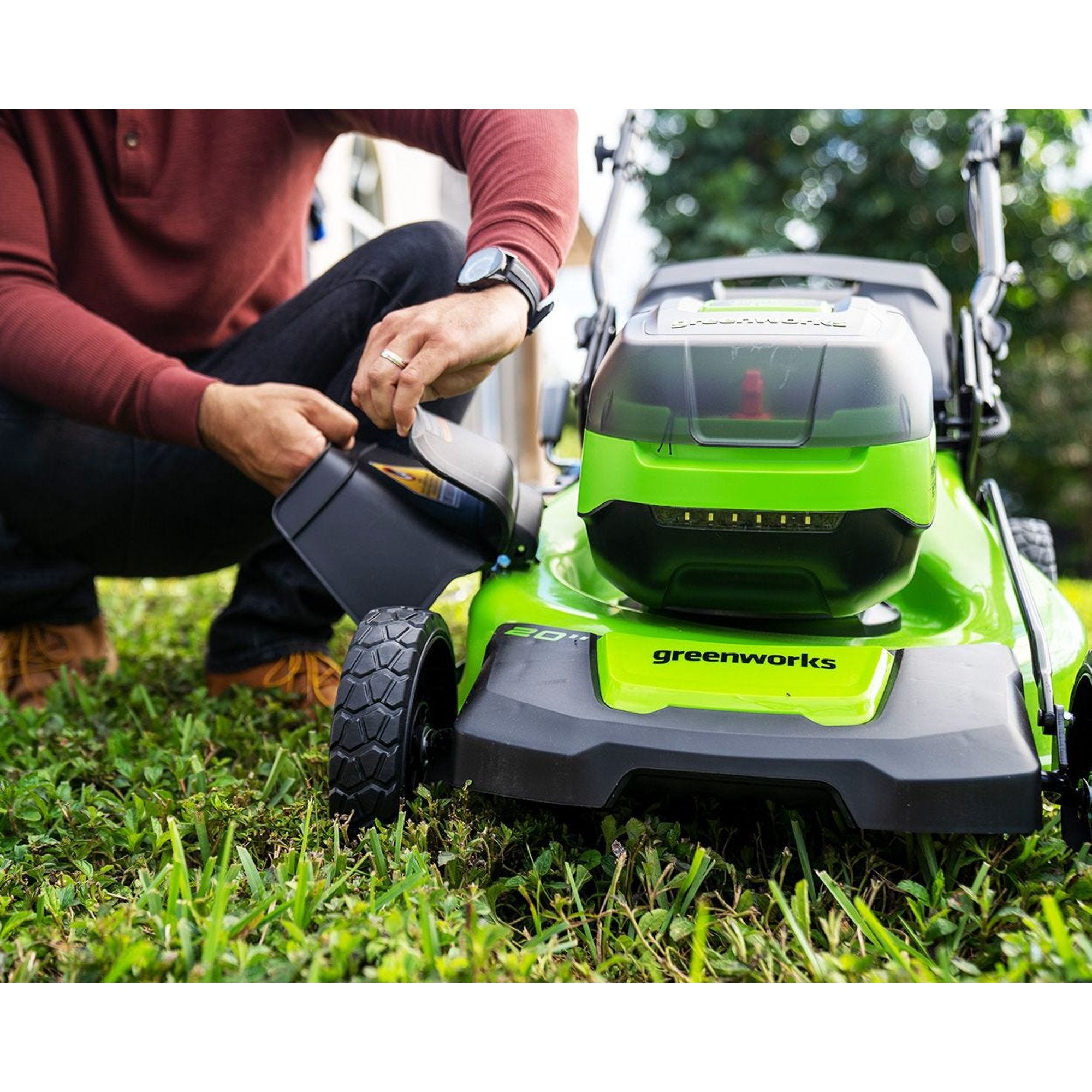 48V (2 X 24V) 20-Inch Cordless Lawn Mower | Greenworks