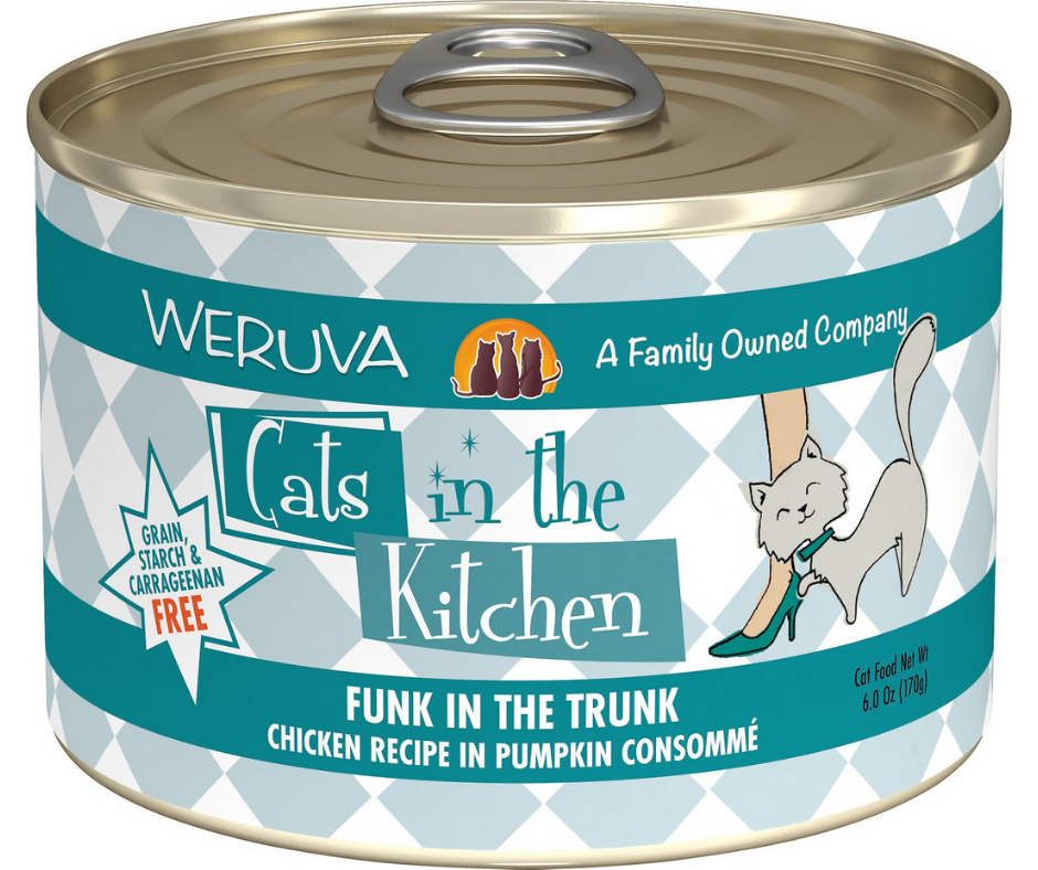 Weruva， Cats in the Kitchen - All Breeds， Adult Cat Funk In The Trunk，