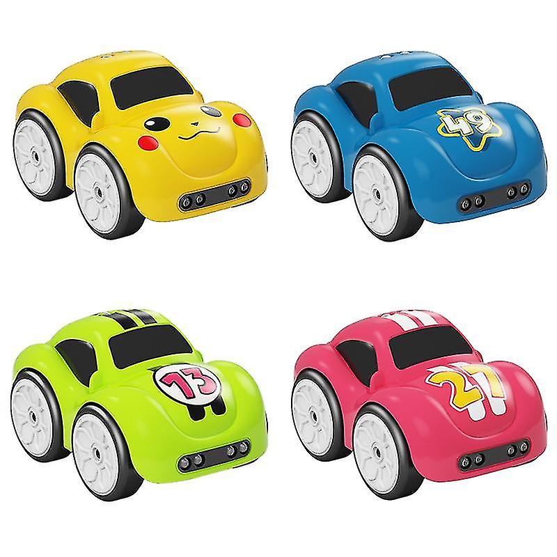 Mini Rc Intelligent Sensor Car Radio Controlled Electric Cute Remote Control Car Cartoon Mode Smart Music Light Vehicle Toy