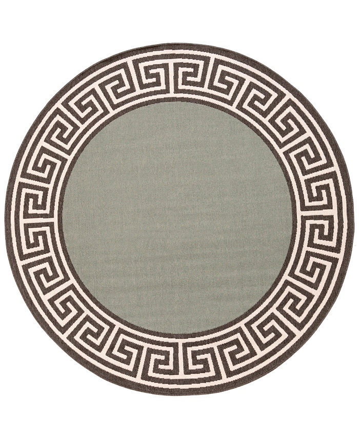 Surya Alfresco ALF-9625 Sage 8'9 Round Area Rug Indoor Outdoor