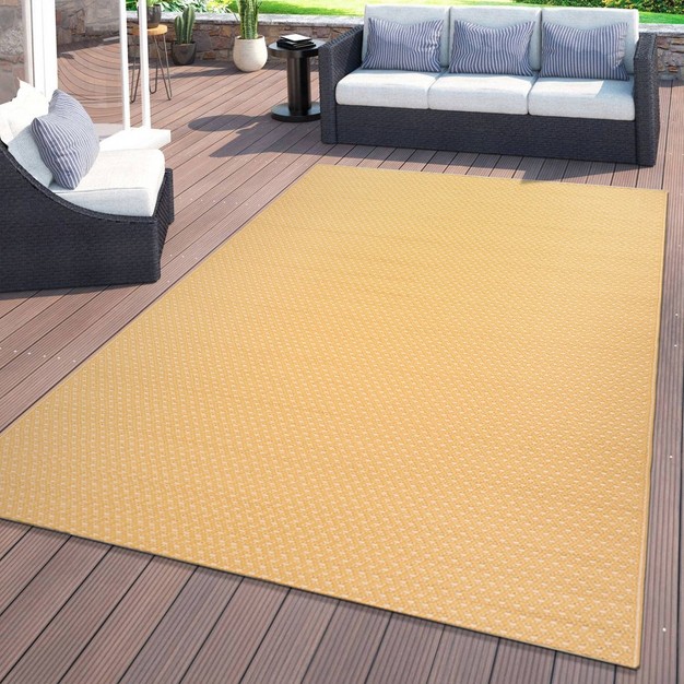 World Rug Gallery Contemporay Solid Reversible Plastic Indoor And Outdoor Rugs